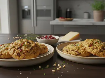 Cookies Salés aux Oignons Caramélisés et Comté pour Deux