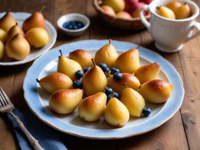 Bouchées de poires rôties et bleu d’Auvergne