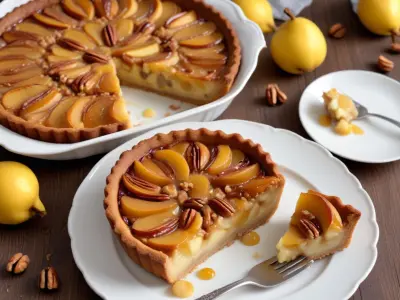 Clafoutis aux poires et noisettes caramélisées