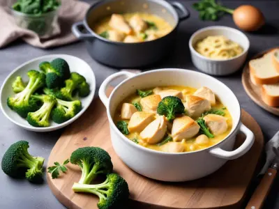 One Pot Pâtes crémeuses au poulet et brocolis