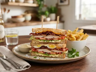 Club Sandwich Authentique au Bacon Croustillant