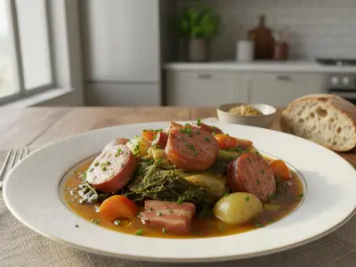 Potée de Chou Vert aux Saucisses Fumées