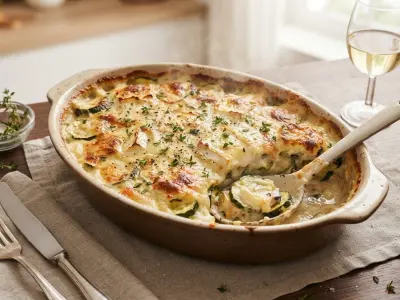 Gratin de courgettes au chèvre