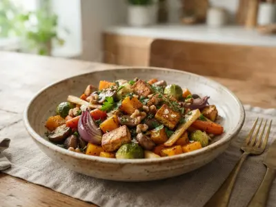 Poêlée de légumes d'automne et tofu