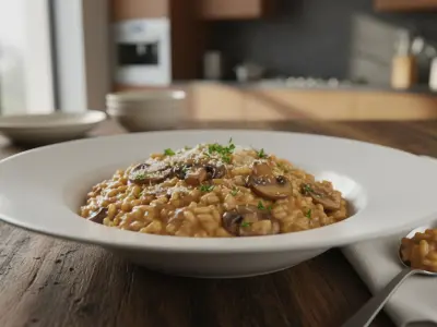 Risotto Onctueux aux Champignons de Paris