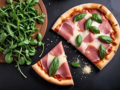 Pizza Italienne: Jambon Cru, Roquette & Parmesan