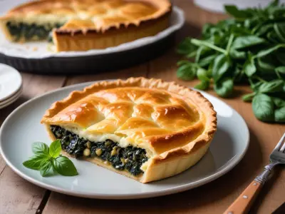 Tourte aux épinards et ricotta
