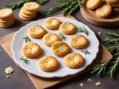 Sablés au parmesan et romarin