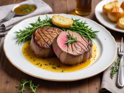 Filet Mignon en Croûte de Moutarde et Herbes