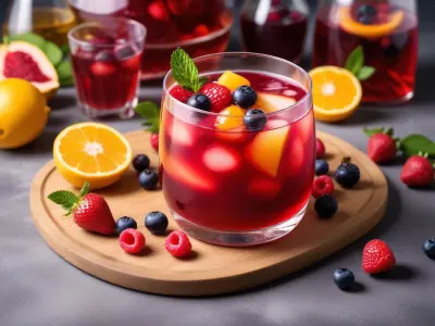 Cocktail estival aux fruits rouges
