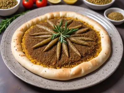 Manakish au Zaatar Traditionnel