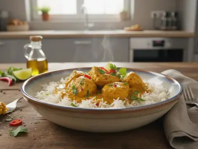 Poulet Express au Curry sans Crème ni Oignon (Spécial Congelé) au Cookeo