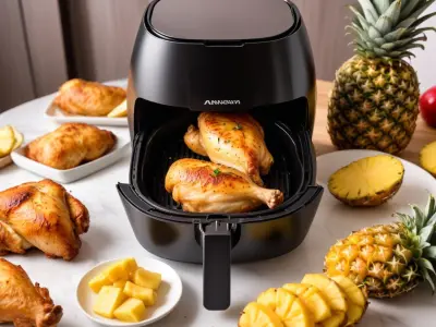 Pilons de Poulet Aigre-Doux à l'Ananas au Air Fryer