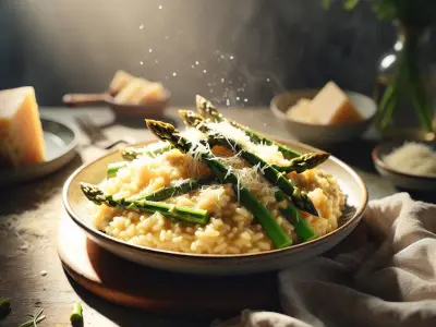 Risotto aux asperges et parmesan
