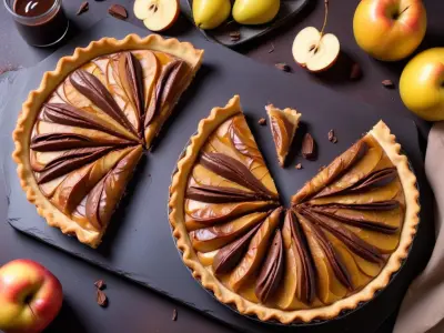 Tarte aux poires et chocolat