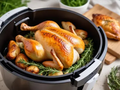 Poulet rôti juteux aux herbes à l'AirFryer