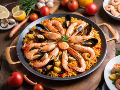 Paella aux fruits de mer