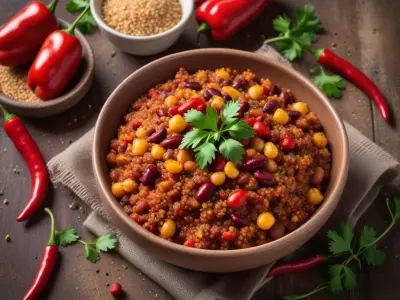 Chili sin carne aux haricots rouges et quinoa