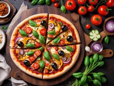 Pizza Végétarienne aux Légumes Grillés