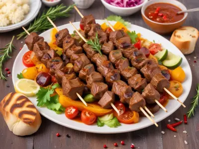 Brochettes d’agneau aux épices orientales