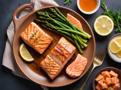 Filets de saumon grillés à l’érable et soja