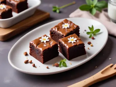 Brownie Fondant aux Noix de Pécan et Fleur de Sel