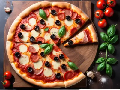 Pizza Printanière aux Artichauts, Poivrons et Oignons Nouveaux