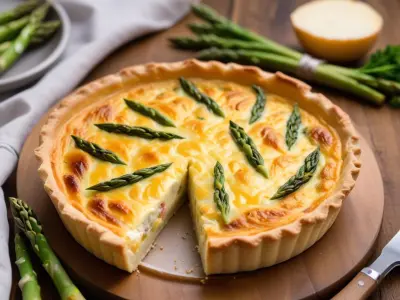 Quiche individuelle aux asperges et fromage de chèvre