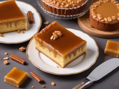 Gâteau aux Noix et Caramel Beurre Salé