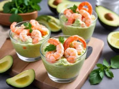 Verrines Avocat-Crevettes Rafraîchissantes