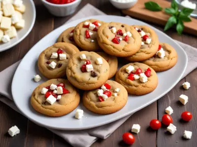 Cookies Salés Poivrons Grillés et Feta