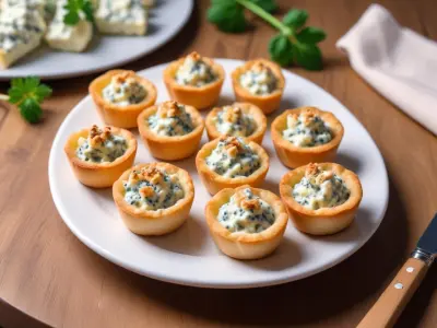 Bouchées gourmandes au Roquefort et Noix