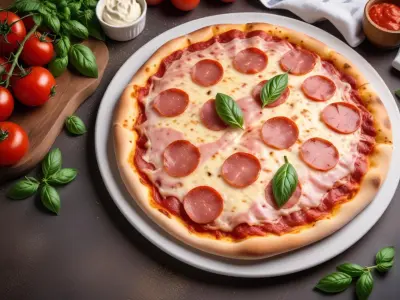 Pizza Margherita Classique au Jambon