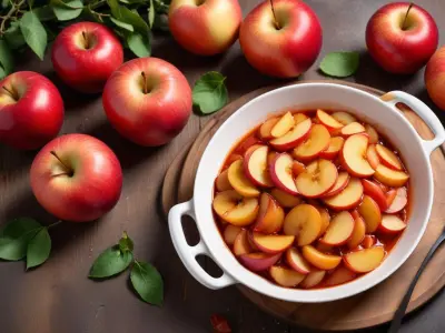 Chou rouge braisé aux pommes