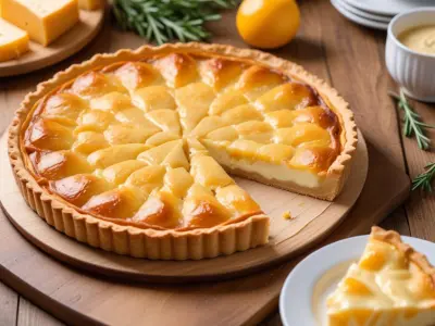 Tarte aux topinambours et fromage de chèvre