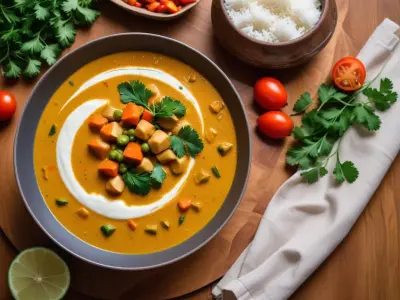 Curry de légumes au lait de coco