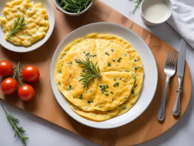 Omelette aux fines herbes fraîche