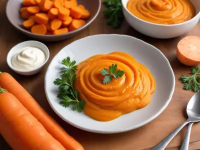 Purée de carottes douce et crémeuse