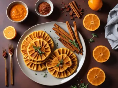 Gaufres salées au potiron et cumin