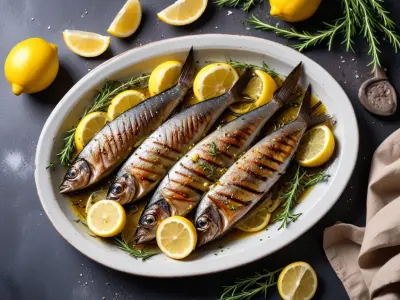 Sardines grillées au citron et aux herbes