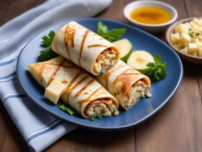 Wrap au Fromage Bleu, Noix et Miel