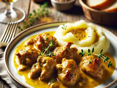 Lapin à la moutarde
