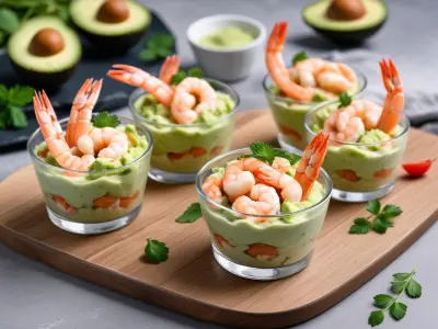Verrines Avocat-Crevettes Fraîcheur