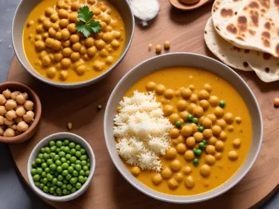 Curry de pois chiches et lait de coco