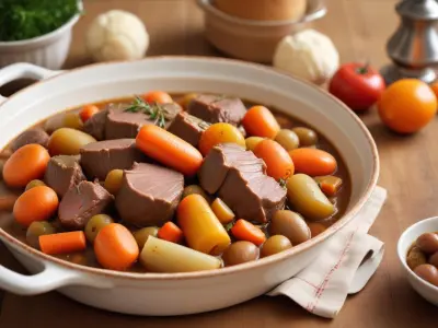 Navarin d'agneau aux primeurs et agrumes