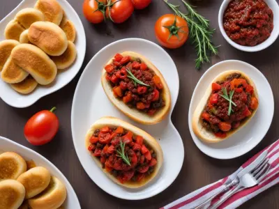 Chaussons aux Poivrons Grillés et Tapenade