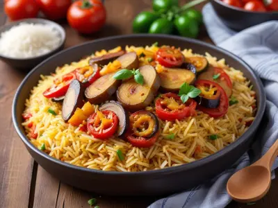 Ratatouille et Riz Basmati, un délice ensoleillé
