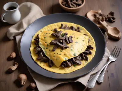 Omelette aux morilles