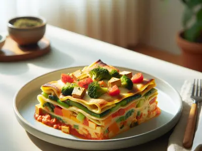 Lasagnes aux légumes et tofu