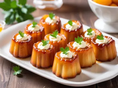 Cannelés salés au chèvre et miel